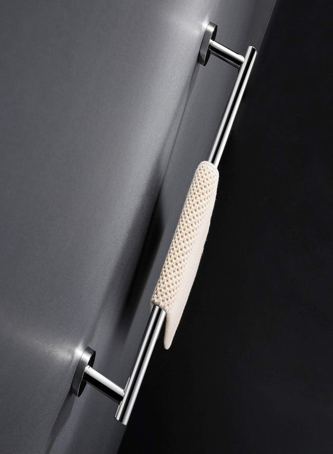 LUXIUR Towel Rod for Bathroom, 304 Grade Stainless Steel Towel Hanger for Wash Basin, Napkin Holder for Kitchen, Towel Bar 18inch, Chrome Finish - Image 3